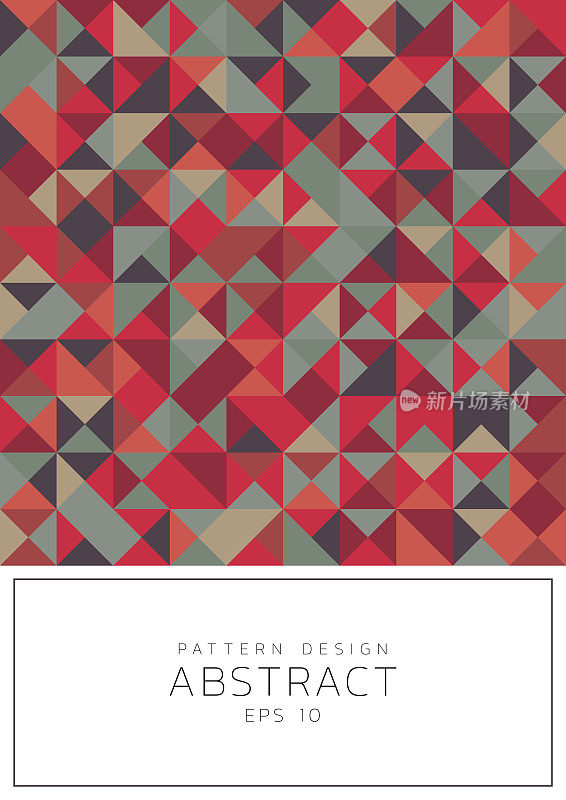 Geometric pattern design mosaic concept with space